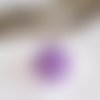 Pince clip attache tétine silicone ronde violette 