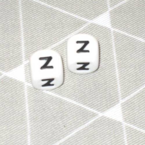 Perle alphabet en silicone lettre z 