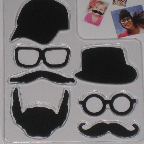 Magnets moustache, chapeau, lunette 