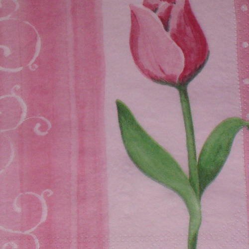 Serviette en papier tulipe 