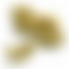 10gr perles arcos® par puca® 5x10mm coloris light gold mat 00030/01710 - dore - or - aztec