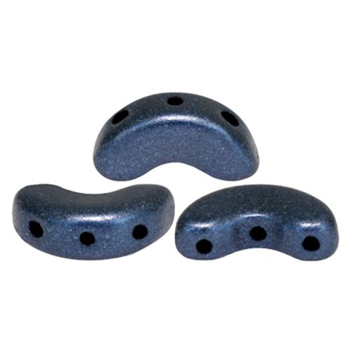 10gr perles arcos® par puca® 5x10mm coloris metallic mat dark blue 23980/79032 - bleu