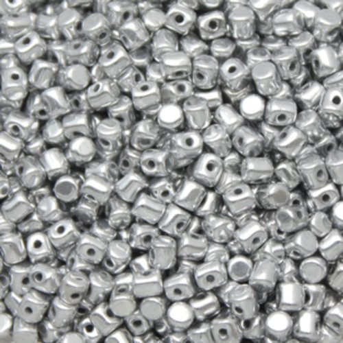 5gr perles minos® par puca® 2.5x3mm coloris crystal labrador full 00030/27000 - argent