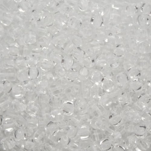 5gr perles minos® par puca® 2.5x3mm coloris crystal 00030 - transparent