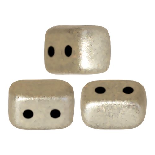 10gr perles ios® par puca® 5.5x2.5mm coloris metallic mat beige 23980/79080