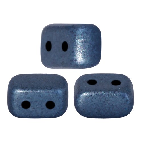 10gr perles ios® par puca® 5.5x2.5mm coloris metallic mat dark blue 23980/79032 - bleu
