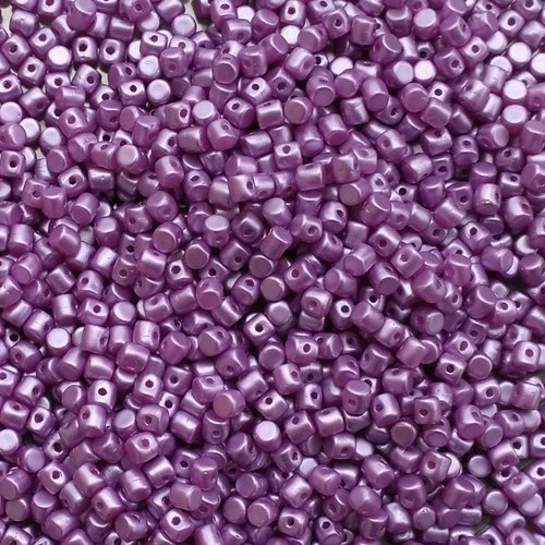 5gr perles minos® par puca® 2.5x3mm coloris pastel lila 02010/25012 - violet - rose