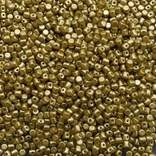 5gr perles minos® par puca® 2.5x3mm coloris pastel lime 02010/25021 - vert - kaki