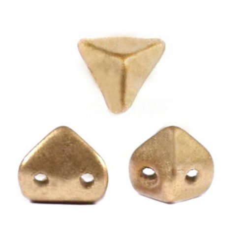 10gr perles super-kheops® par puca® 6x6mm coloris light gold mat 00030/01710 - dore - or - aztec