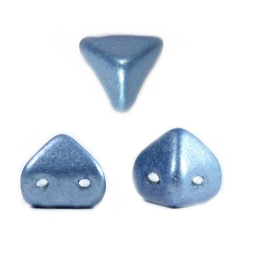 10gr perles super-kheops® par puca® 6x6mm coloris metallic mat blue 23980/79031 - bleu