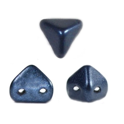 10gr perles super-kheops® par puca® 6x6mm coloris metallic mat dark blue 23980/79032 - bleu