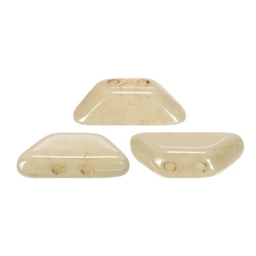10gr perles tinos® par puca® 4x10mm coloris opaque beige ceramic look 03000/14413 - beige - luster