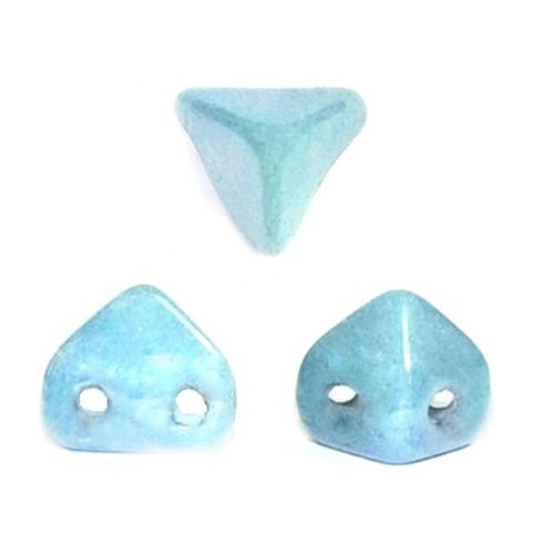 10gr perles super-kheops® par puca® 6x6mm coloris opaque blue ceramic look 03000/14464 - bleu - luster