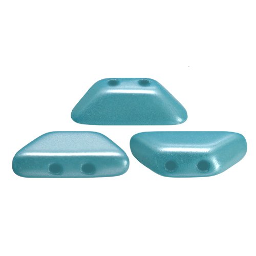10gr perles tinos® par puca® 4x10mm coloris pastel aquamarine 02010/25019 - bleu