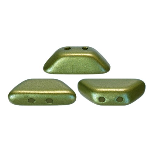 10gr perles tinos® par puca® 4x10mm coloris pastel olivine 02010/25034 - vert - olive
