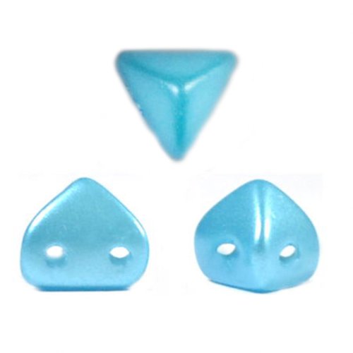 10gr perles super-kheops® par puca® 6x6mm coloris pastel aquamarine 02010/25019 - bleu