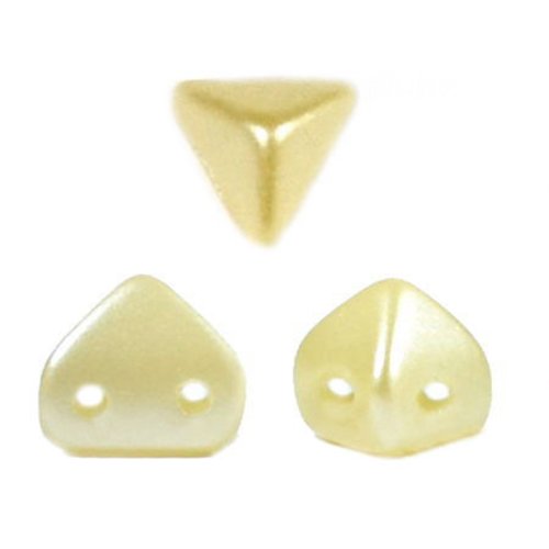 10gr perles super-kheops® par puca® 6x6mm coloris pastel cream 02010/25039 - beige