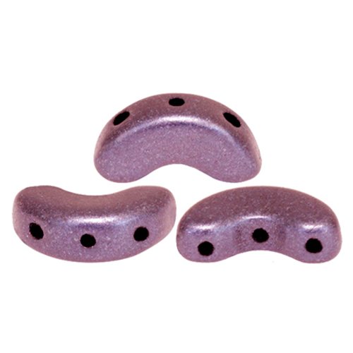 10gr perles arcos® par puca® 5x10mm coloris metallic mat dark plum 23980/79083 - violet - mauve