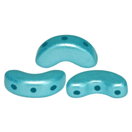 10gr perles arcos® par puca® 5x10mm coloris pastel aquamarine 02010/25019 - bleu