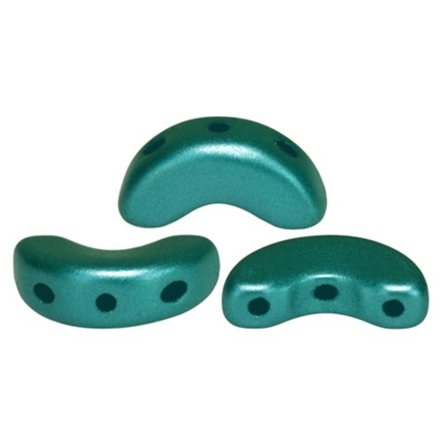 10gr perles arcos® par puca® 5x10mm coloris pastel emerald 02010/25043 - vert