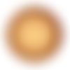 1 cabochon rond en verre par puca® 18mm coloris gold pearl 02010/11016 - dore - or - nacre