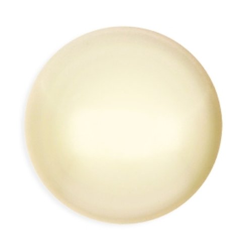 1 cabochon rond en verre par puca® 18mm coloris cream pearl 02010/11411 - beige - nacre