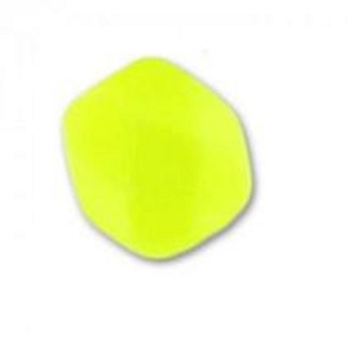 Lot 50 perles de facettes verre de boheme 4mm coloris yellow neon mat 02010/25121 - jaune fluo
