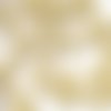 Lot 50 perles de facettes verre de boheme 4mm coloris opaque beige 13020