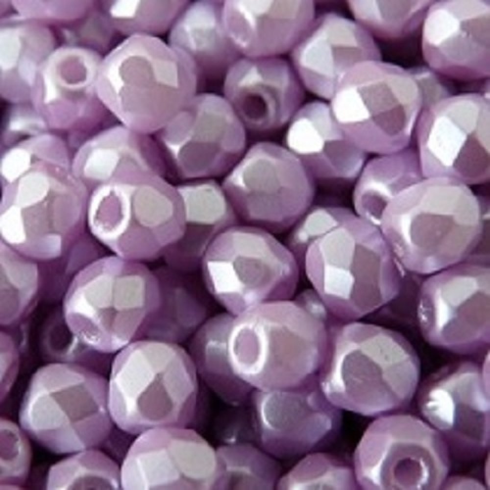 60 FACETTES Cristal de Bohême 4MM LIGHT ROSE