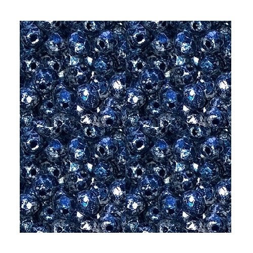 Lot 50 perles de facettes verre de boheme 4mm coloris tweedy blue 23980/45706 - bleu / argent