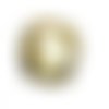 Lot 20 perles de facettes verre de boheme 8mm coloris dore / or 00030/97487