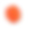 Lot 20 perles de facettes verre de boheme 8mm coloris orange neon mat 02010/25122 - orange fluo
