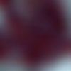 Lot 25 gouttes de boheme 6x9mm en verre coloris siam ab 90110/28701 - rouge avec des reflets