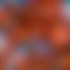 Lot 25 gouttes de boheme 6x9mm en verre coloris dark topaz ab 10110/28701 - orange - brun avec des reflets