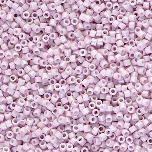 5gr perles rocailles miyuki delica 11/0 - 2mm coloris opaque pale rose db1494