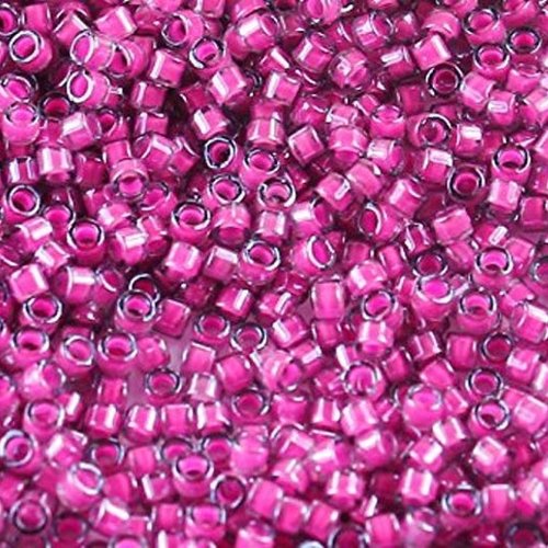 5gr perles rocailles miyuki delica 11/0 - 2mm coloris luminous jazzberry db2050 - violet