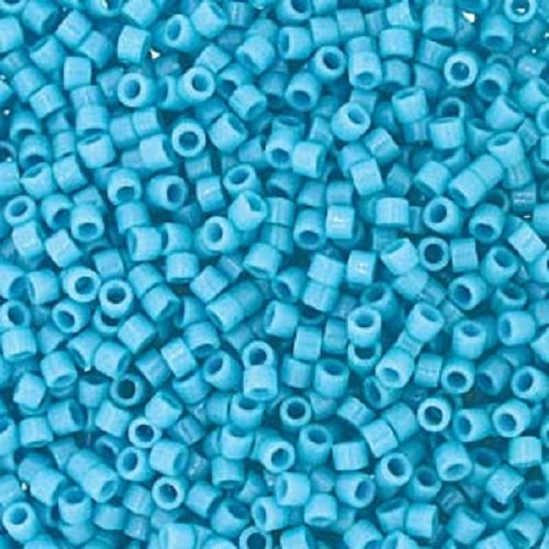 5gr perles rocailles miyuki delica 11/0 - 2mm coloris duracoat opaque nile blue db2128