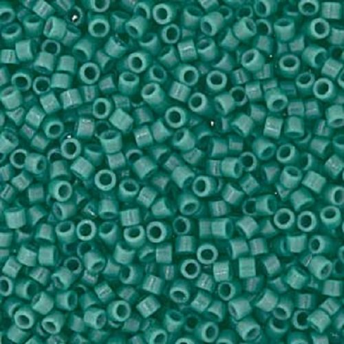 5gr perles rocailles miyuki delica 11/0 - 2mm coloris duracoat opaque eucalyptus db2131
