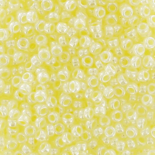 10gr perles rocailles miyuki 11/0 - 2mm coloris butter cream ceylon - 527