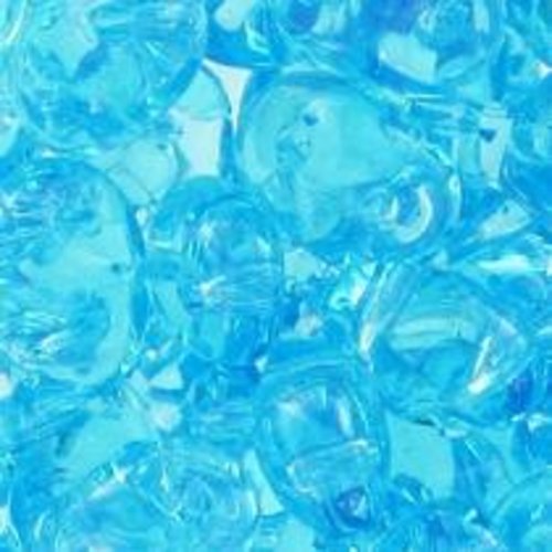 10gr superduo® 2.5x5mm en verre coloris aquamarine 60020 - bleu