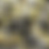 10gr superduo® 2.5x5mm en verre coloris jet dorado 23980/26441 - noir / dore - jet amber