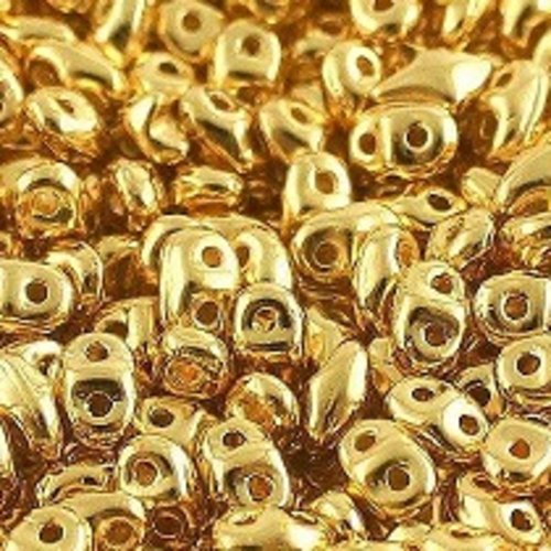 10gr superduo® 2.5x5mm en verre coloris real gold 24 carats 00030/35000 - or