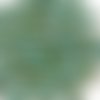 10gr superduo® 2.5x5mm en verre coloris opaque turquoise green picasso 63130/43400 - vert