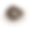 100 perles rondelles irrégulières en noix de coco naturelle marron +/- 3.5 x 5mm      lbp00432 