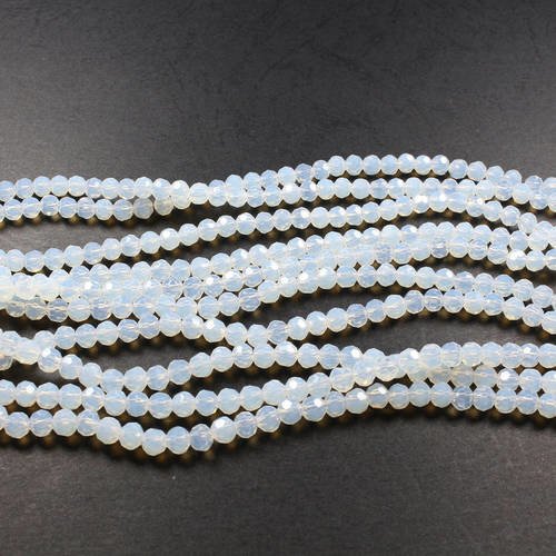 30 perles facettées en opalite +/- 4mm    lbp00671 