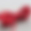10 mètres de cordelette de chanvre naturel couleur rouge +/- 2mm 