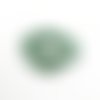 35 perles en verre abacus facettées vert foncé +/- 3 à 4mm x 2.5 à 3mm 