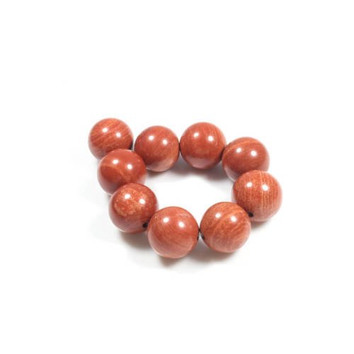 5 perles de jaspe rouge naturel 10mm    lbp00375 