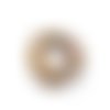 5 perles de jaspe vermicelle / à foraminifères (fossile) naturel 10mm      lbp00546 