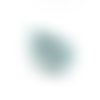 20 perles citrouille ronde en turquoise synthétique bleu +/- 10mm 
